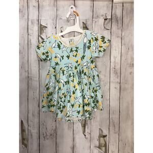 Apple Park Short Sleeve Dress Size 18-24 Months Green for Baby Girl